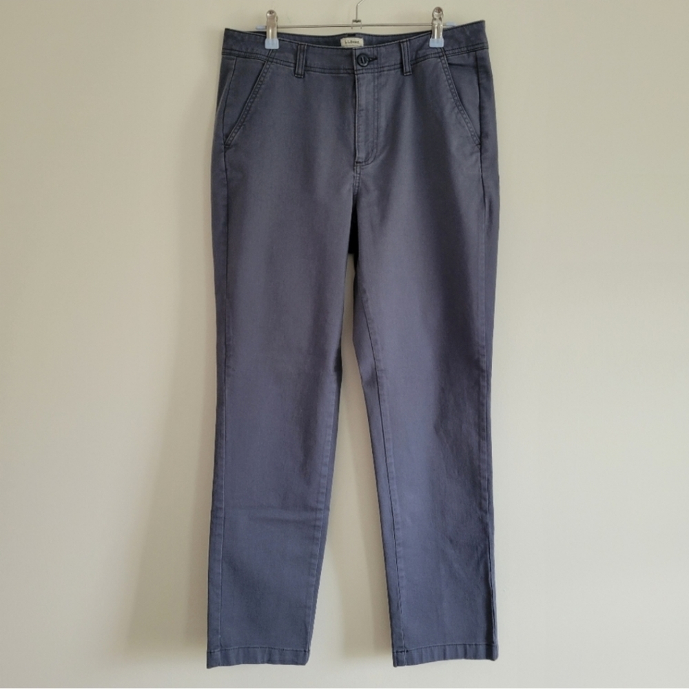 L.L.Bean Favorite Fit‎ Washed Blue Organic Cotton Pants Size 10R